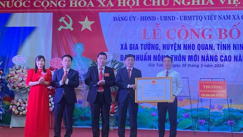 Xã Gia Tường tổ chức Lễ công bố xã đạt chuẩn Nông thôn mới nâng cao năm 2023